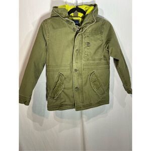 Gap Kids Boys Quilted Inside Winter Jacket Green in Color Size Medium